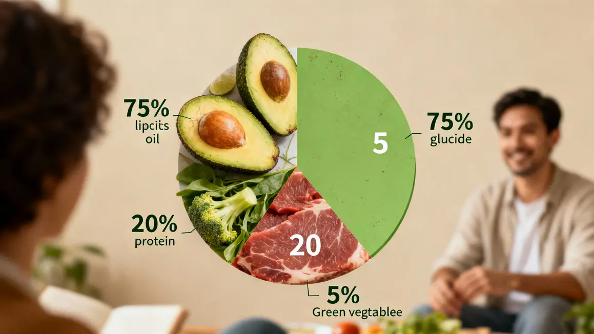 graphique macros keto lipides proteines glucides