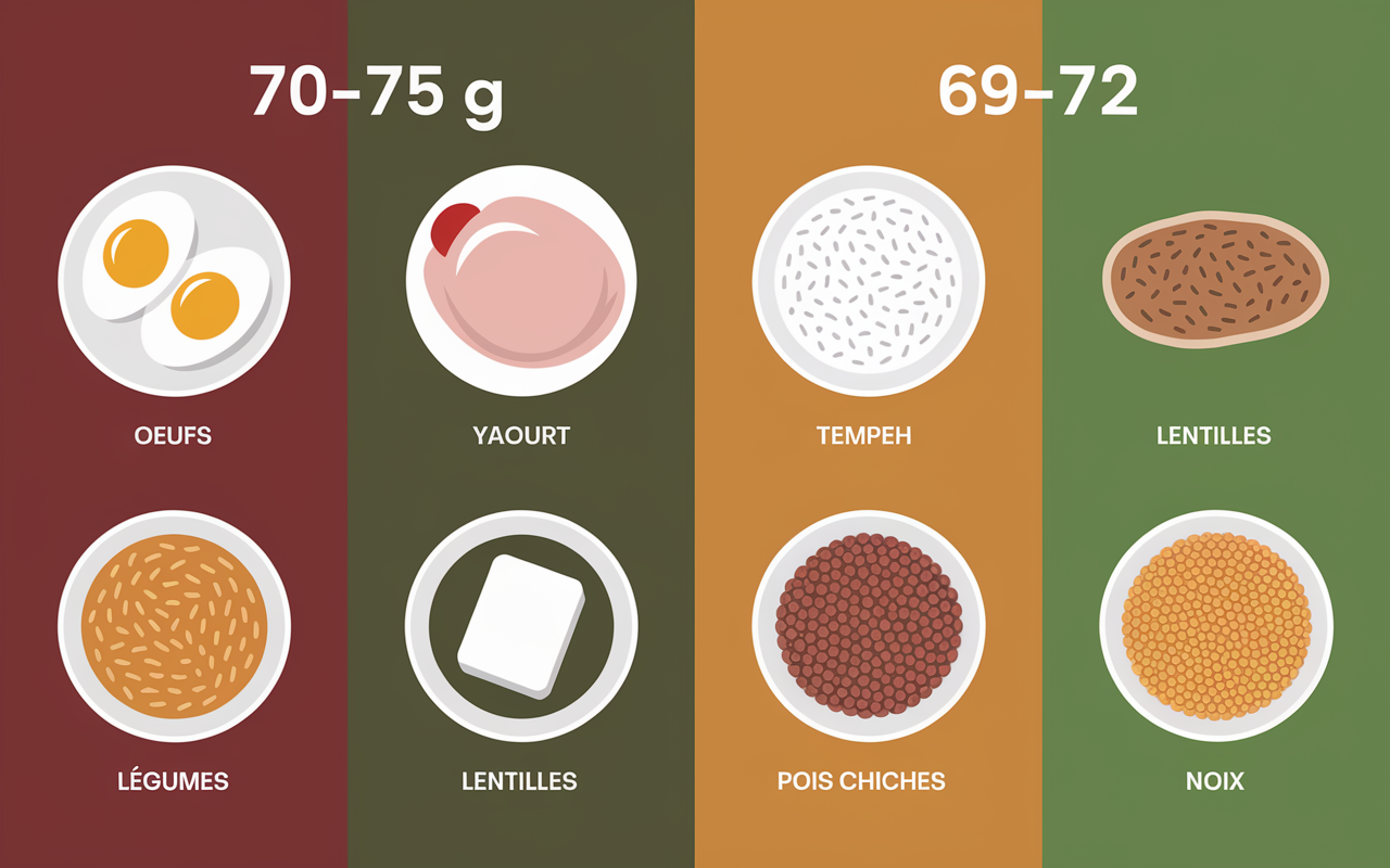 menu concret esemples 70 75g proteines