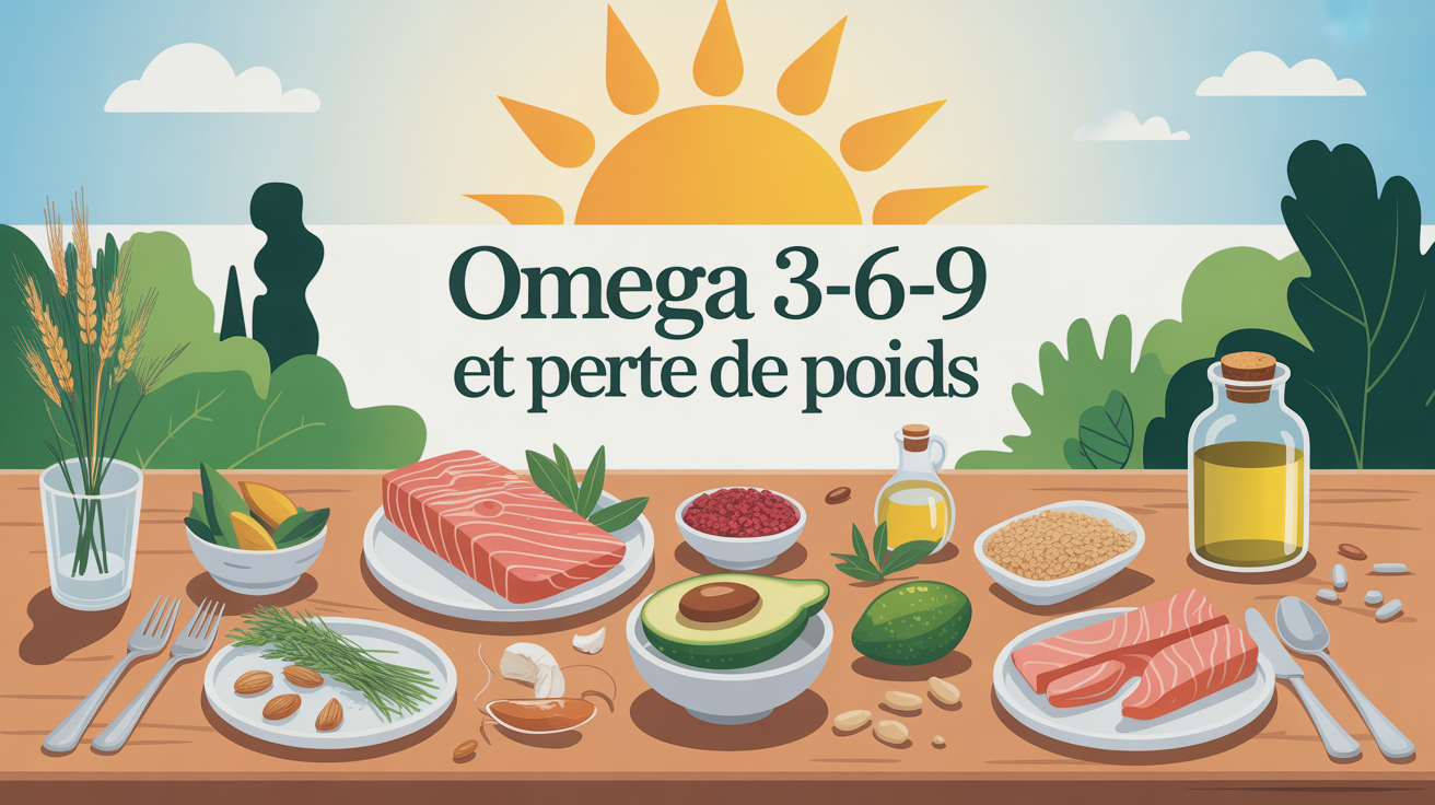 Image centrale oméga 3-6-9 perte de poids table aliments capsules