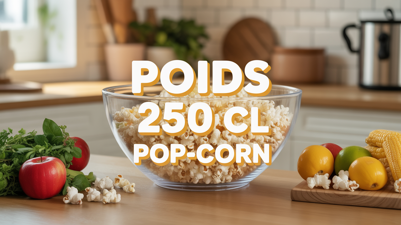 saladier pop corn soufflé 250 cl avec balance cuisine