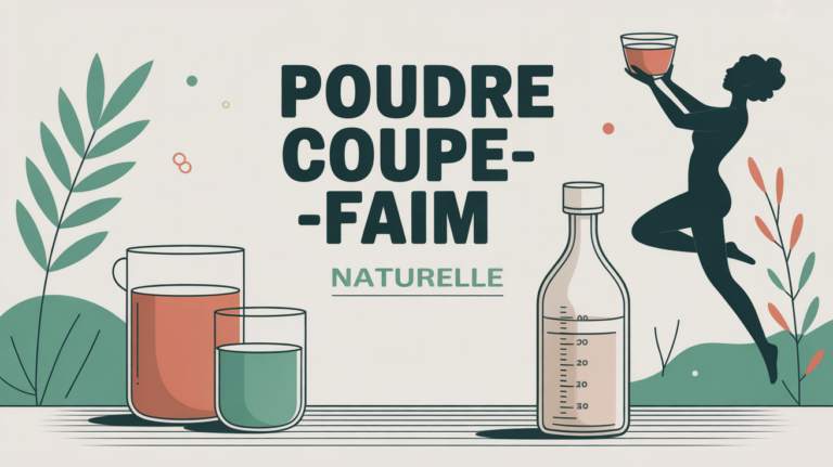 sachet poudre coupe-faim konjac verre eau perte de poids