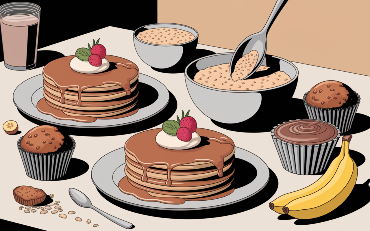 pate a tartiner proteinee pancakes porridge smoothie