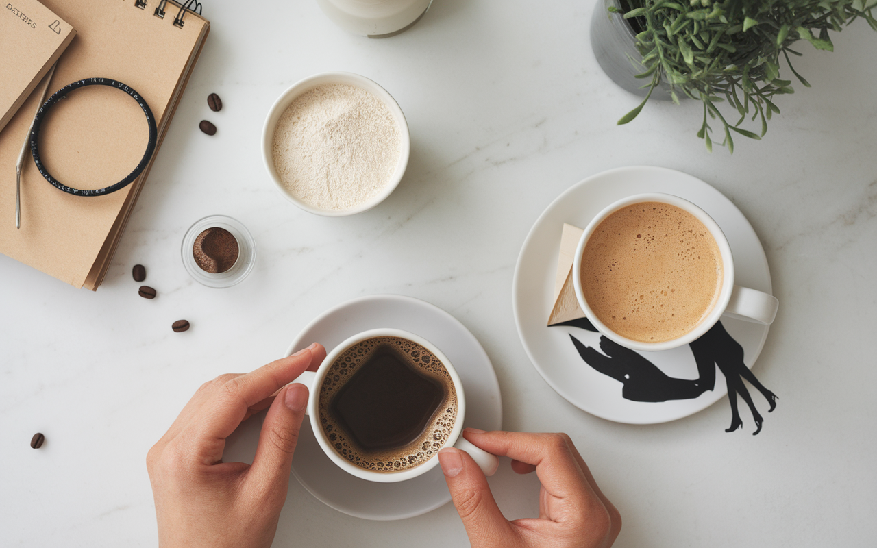 petit dejeuner avec poudre collagene vitamine c