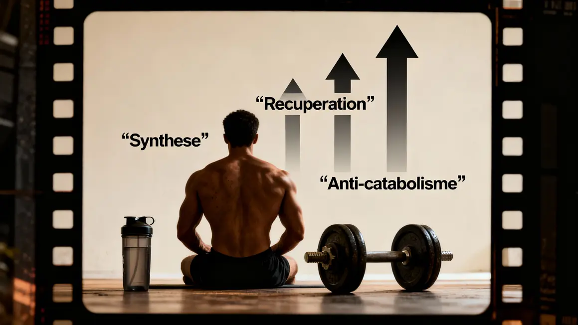 graphique synthese recuperation anti-catabolisme proteine whey