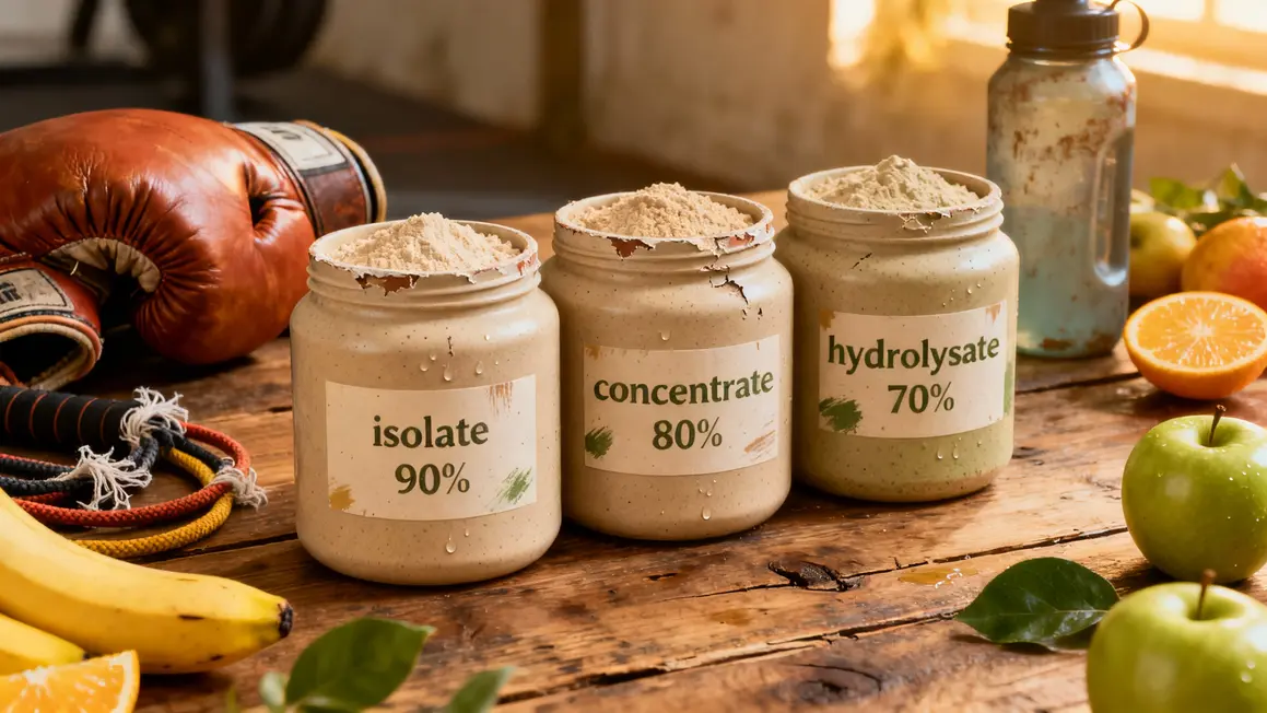 tableau des types de protéine whey pour perdre du poids