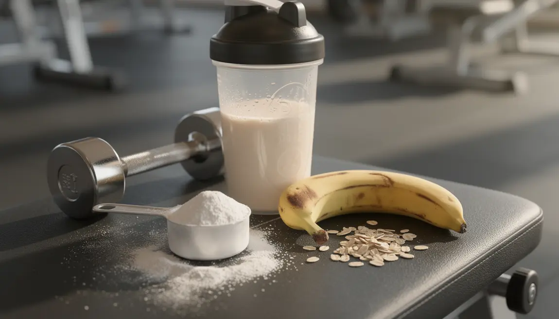 protéine whey shaker musculation banane