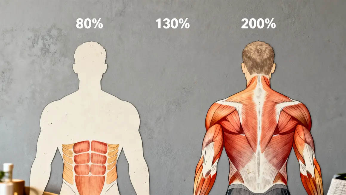 muscles sollicités roue abdominale schema activation