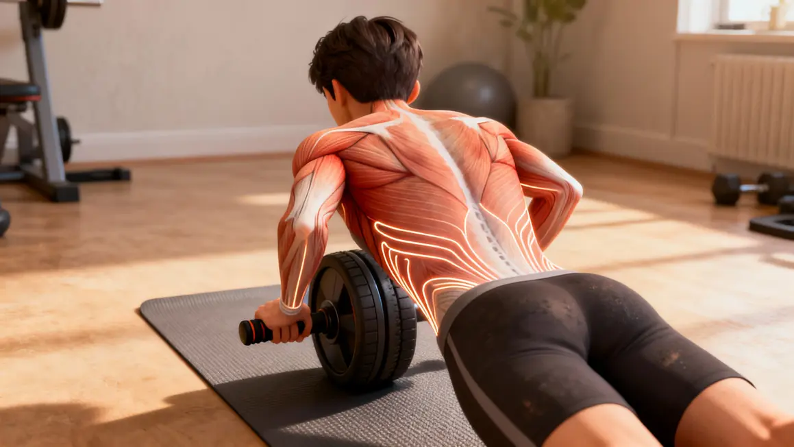 utilisation roue abdominale musculation salle sport