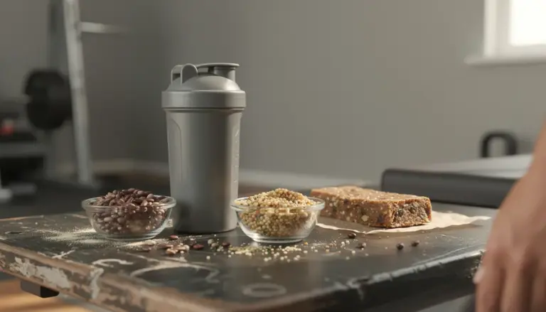 shaker proteines vegetales legumes quinoa barre energetique