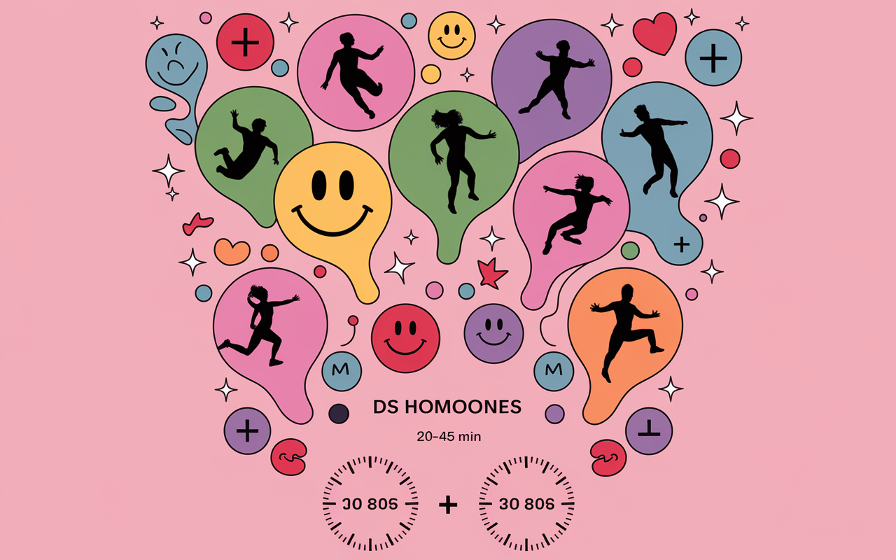 Bulles hormones du bonheur sport effet sur humeur