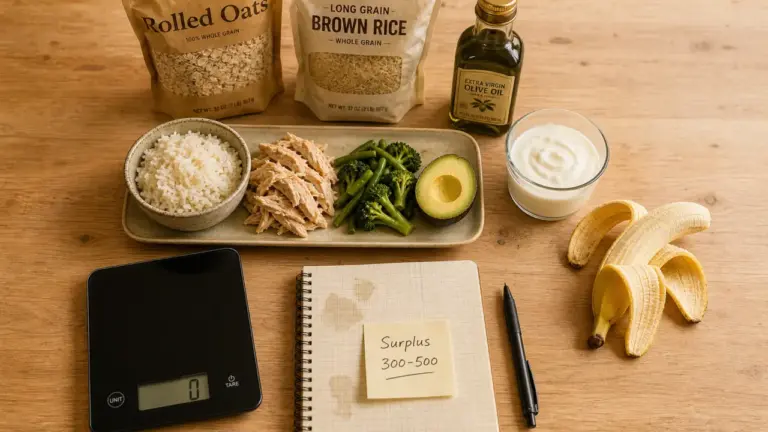 Manger prise de masse : surplus 300-500 kcal