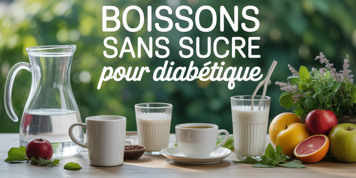 table boissons sans sucre pour diabetique carafe the cafe lait vegetal fruits herbes