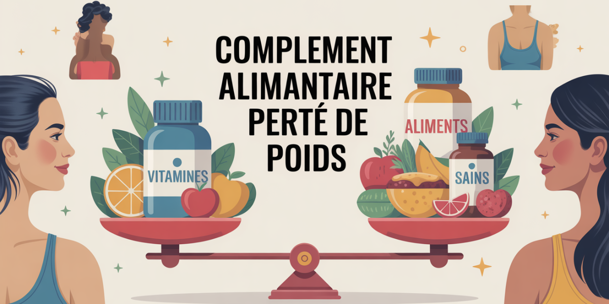 Balance et flacons complement alimentaire perte de poids