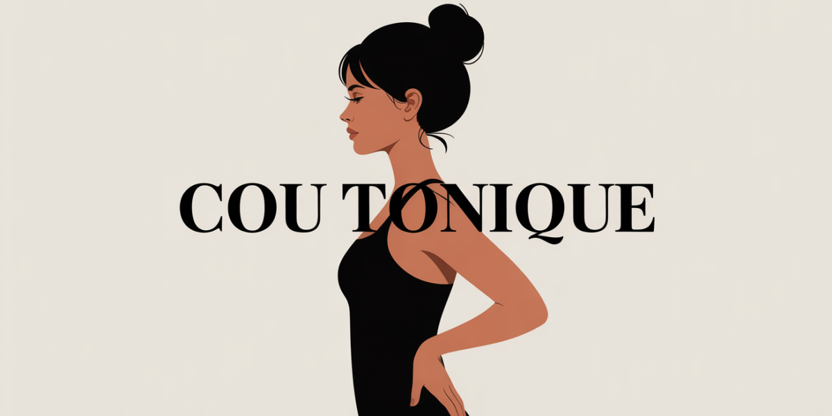 Silhouette femme cou tonique posture droite