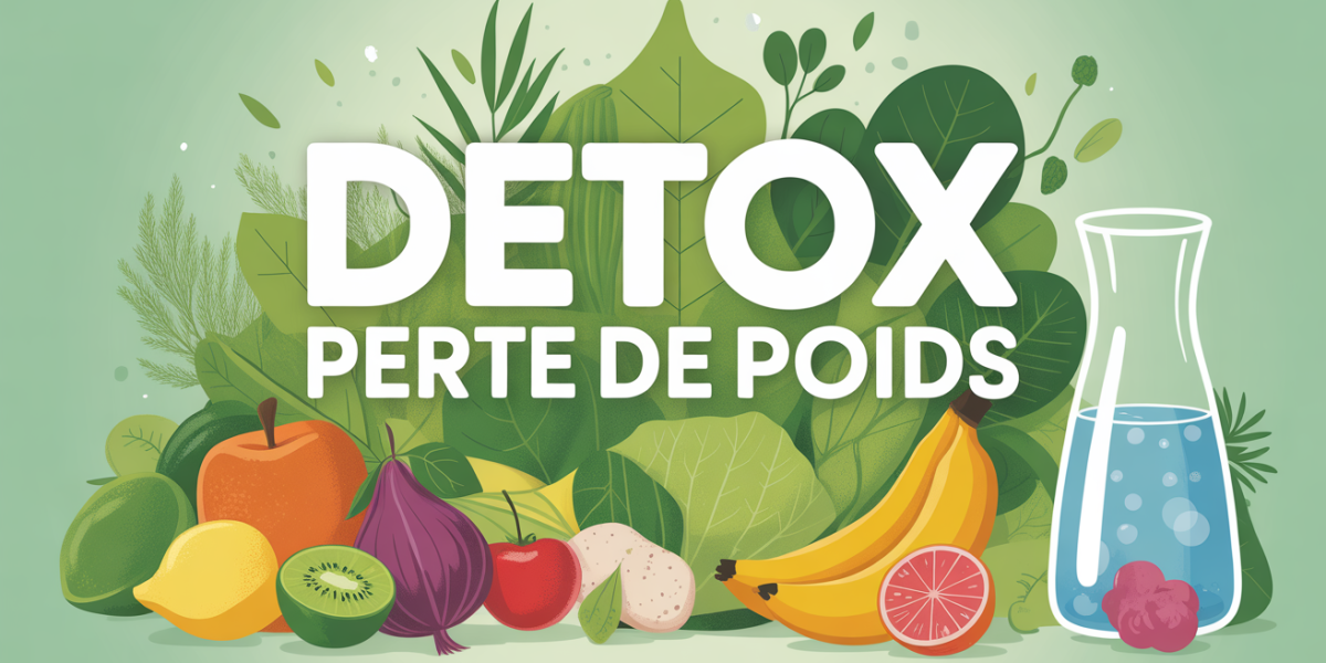 detox perte de poids avec fruits legumes et eau