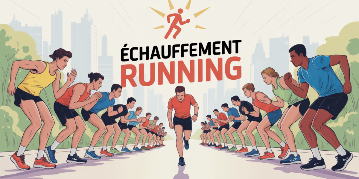 echauffement running coureurs groupe preparation sportive