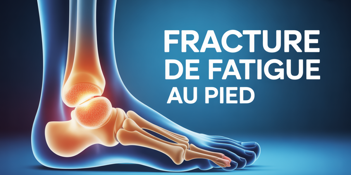 fracture de fatigue au pied os illustration medical