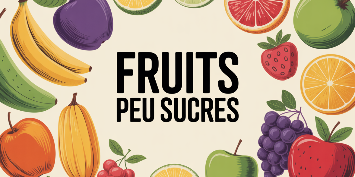 cercles de fruits peu sucres fond clair