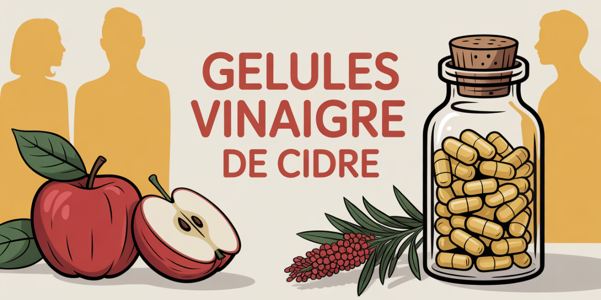 flacon gelules vinaigre de cidre pommes capsules