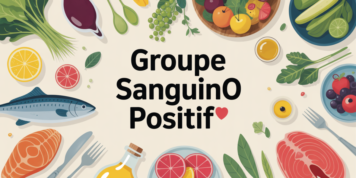 table aliments groupe sanguin o positif vue d'ensemble