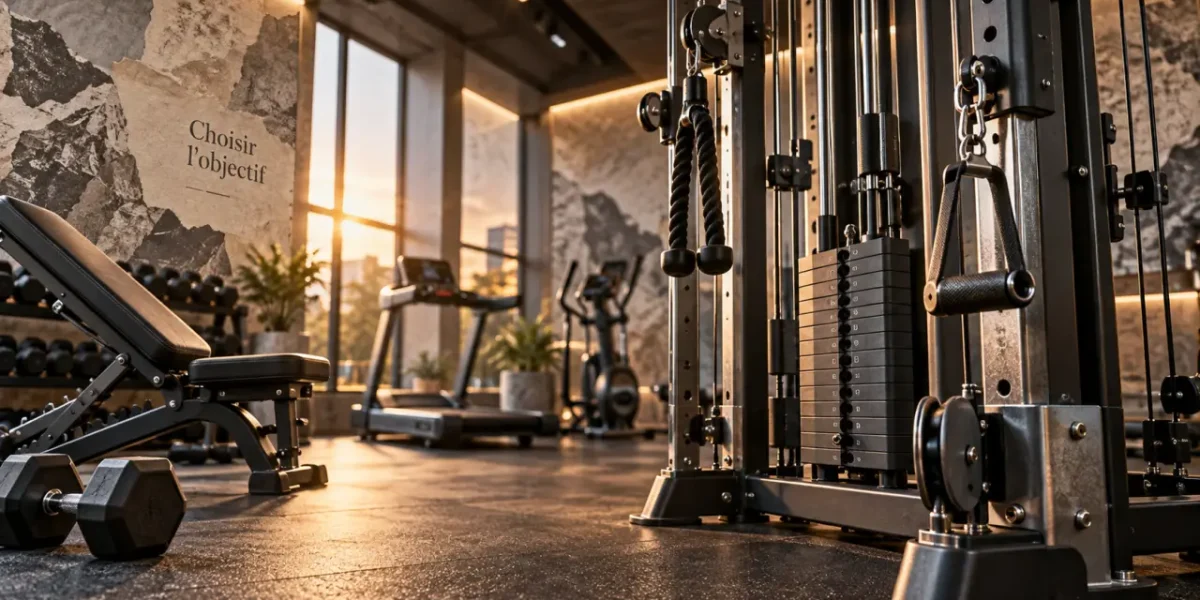 Machines de salle de sport : station multifonction en salle de sport