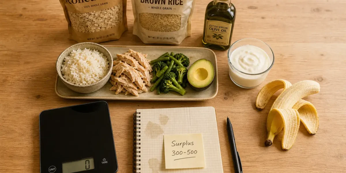 Manger prise de masse : surplus 300-500 kcal