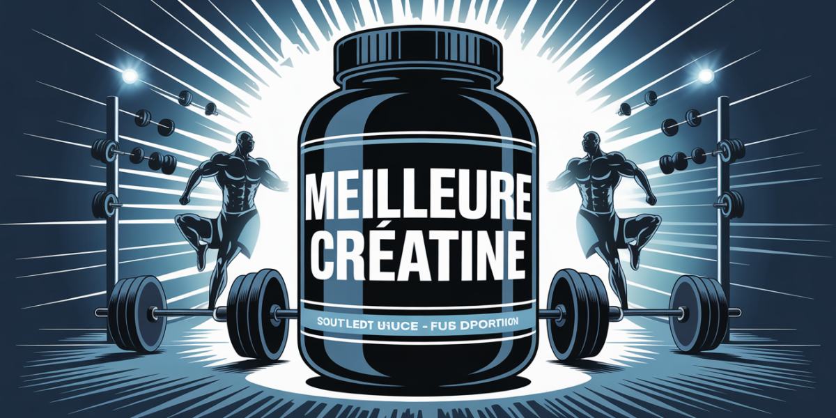 Illustration pot creatine meilleur produit musculation