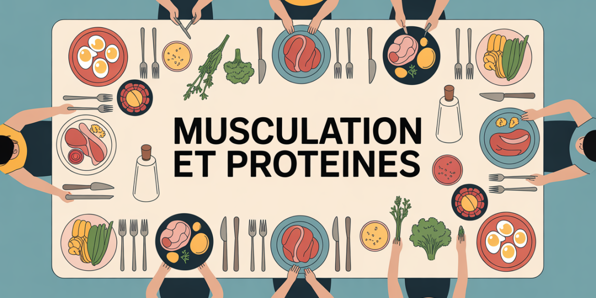 table stylisee musculation aliments proteines