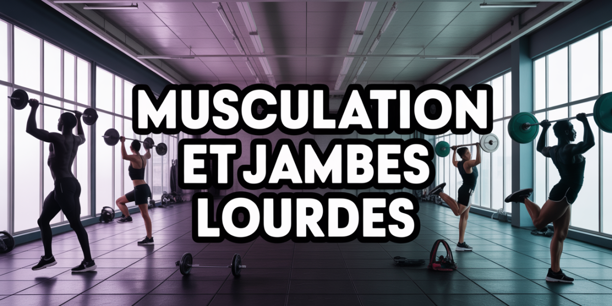 Salle de musculation moderne, exercices jambes lourdes