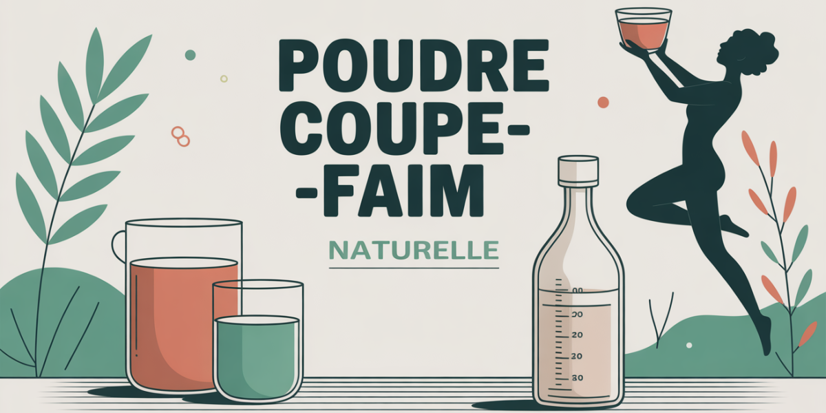 sachet poudre coupe-faim konjac verre eau perte de poids