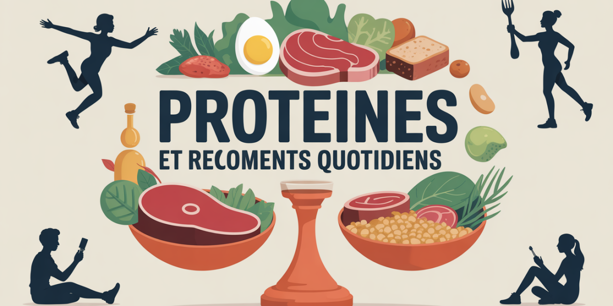 illustration balance sources protéines besoins quotidiens