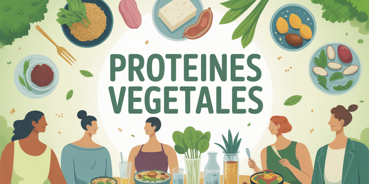 Table repas aliments riche proteines vegetales lentilles quinoa tofu amandes spiruline