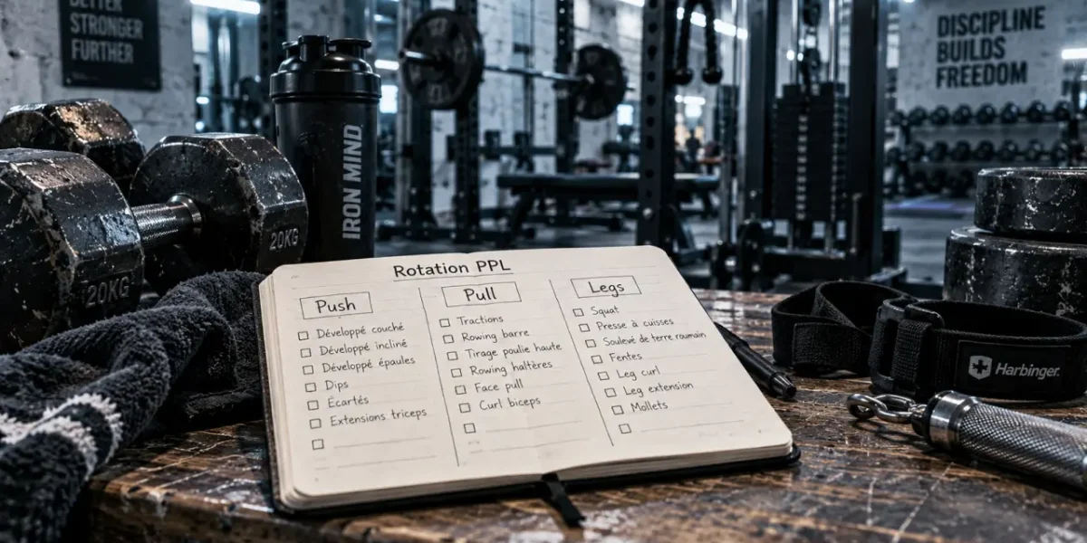 Photo push pull legs : rotation PPL salle de sport