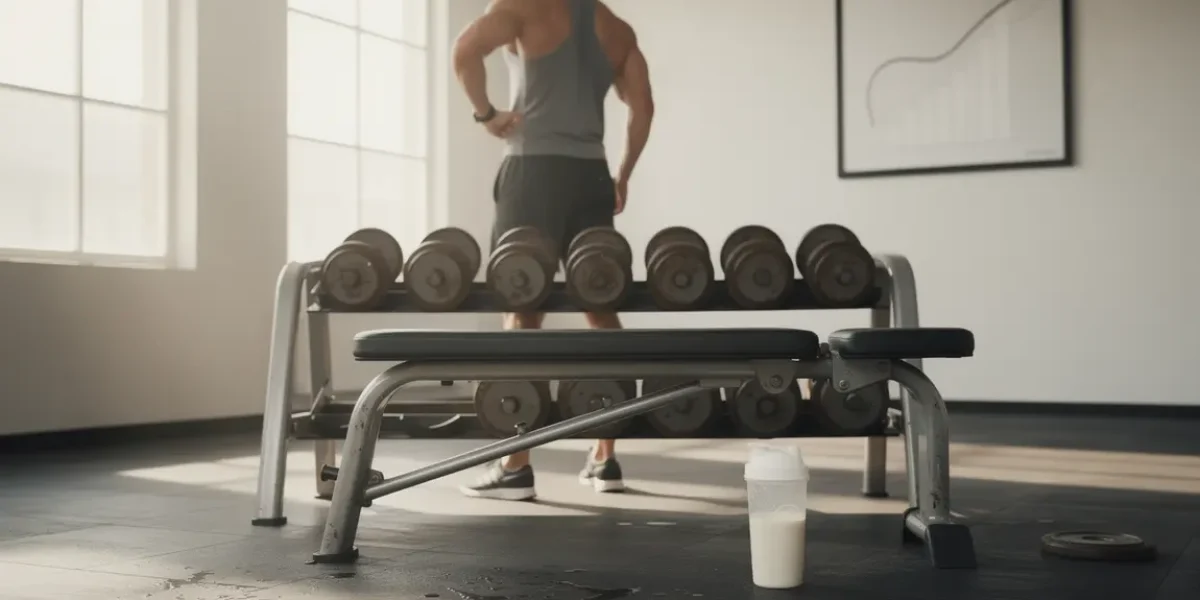 Salle musculation shaker Vitargo énergie