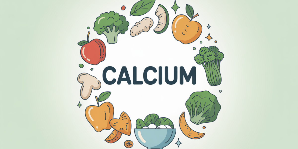 composition aliments sources calcium illustration circulaire