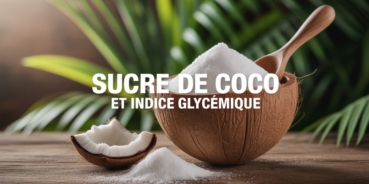 bol de sucre de coco cristallisé, indice glycémique