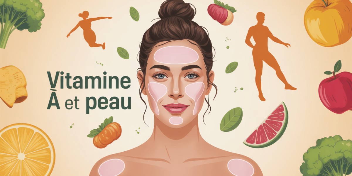 Peau éclatante avec vitamine A, nutrition et sport