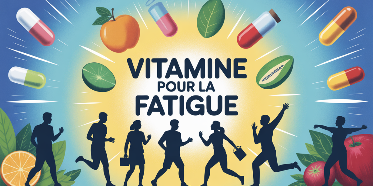 illustration vitamine pour la fatigue énergie adultes