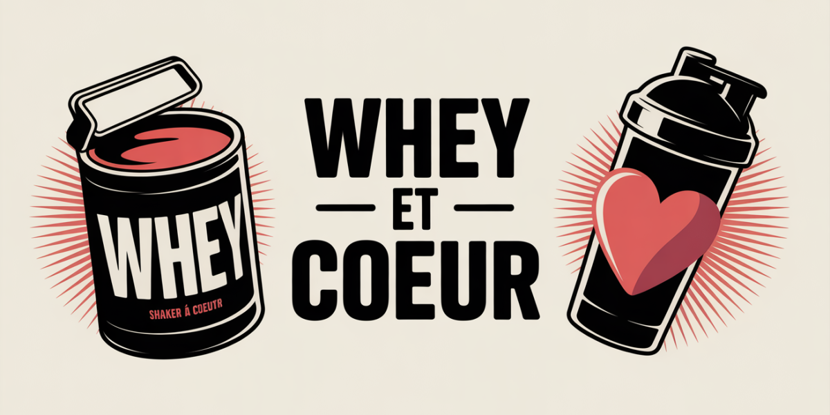 illustration proteine whey coeur ambiance sportive