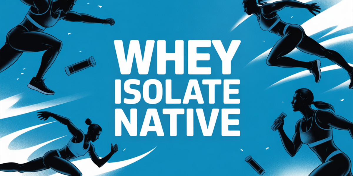 Illustration whey isolate native Nutriaandco sachet packaging