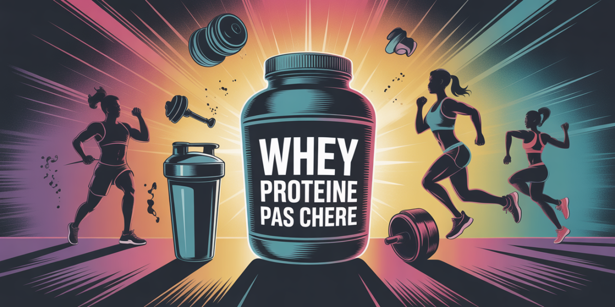 pot whey proteine pas chere shaker haltere silhouettes