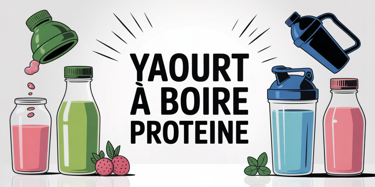 bouteilles yaourt a boire proteine snack sport